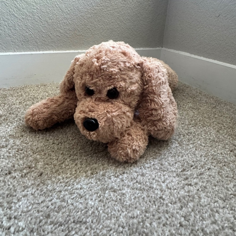 Plush Mother Dog with 4 Cute Baby Puppies Labradoodle Animal Toy Set